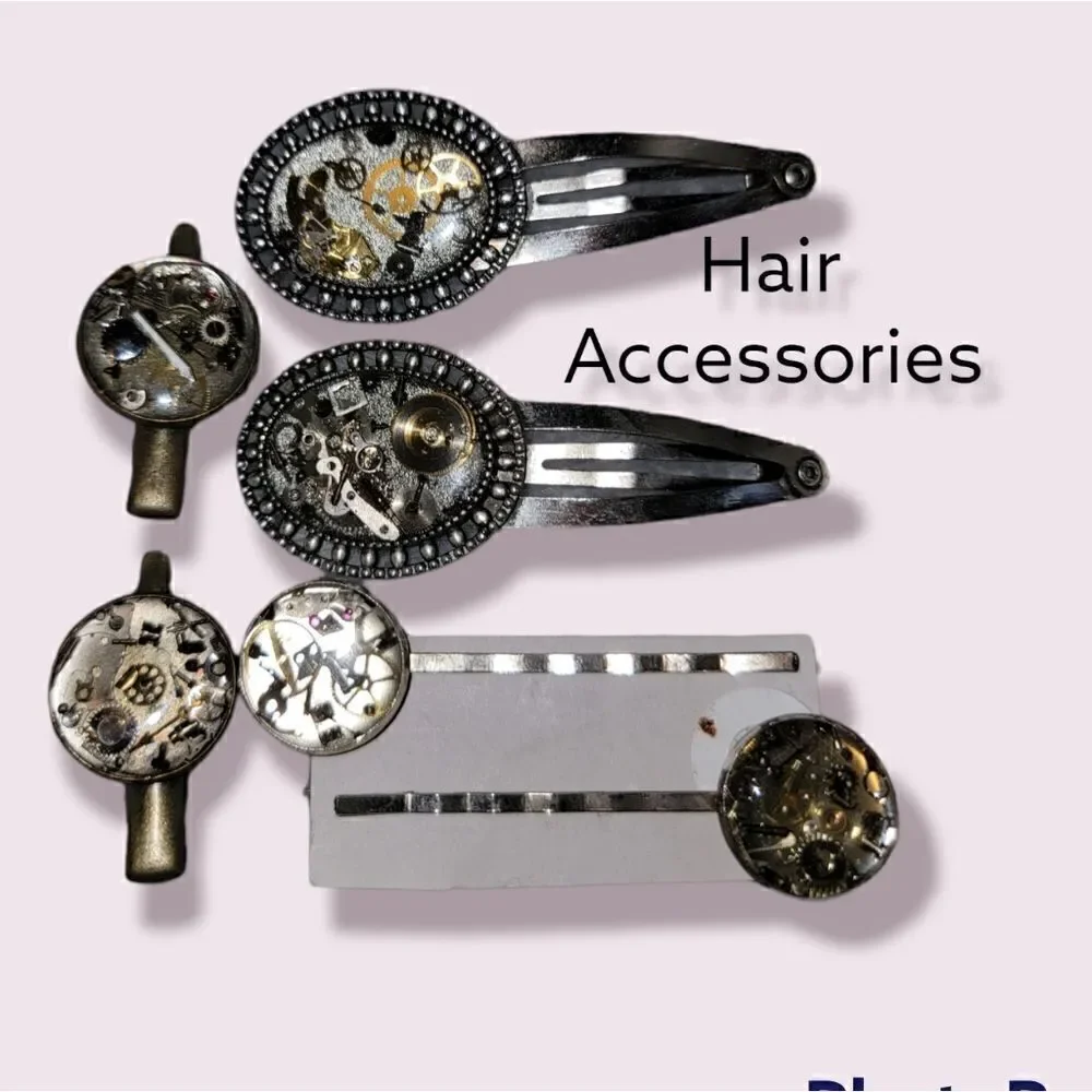 Bobby Pins Hair Clips Vintage Watch Parts #HO01